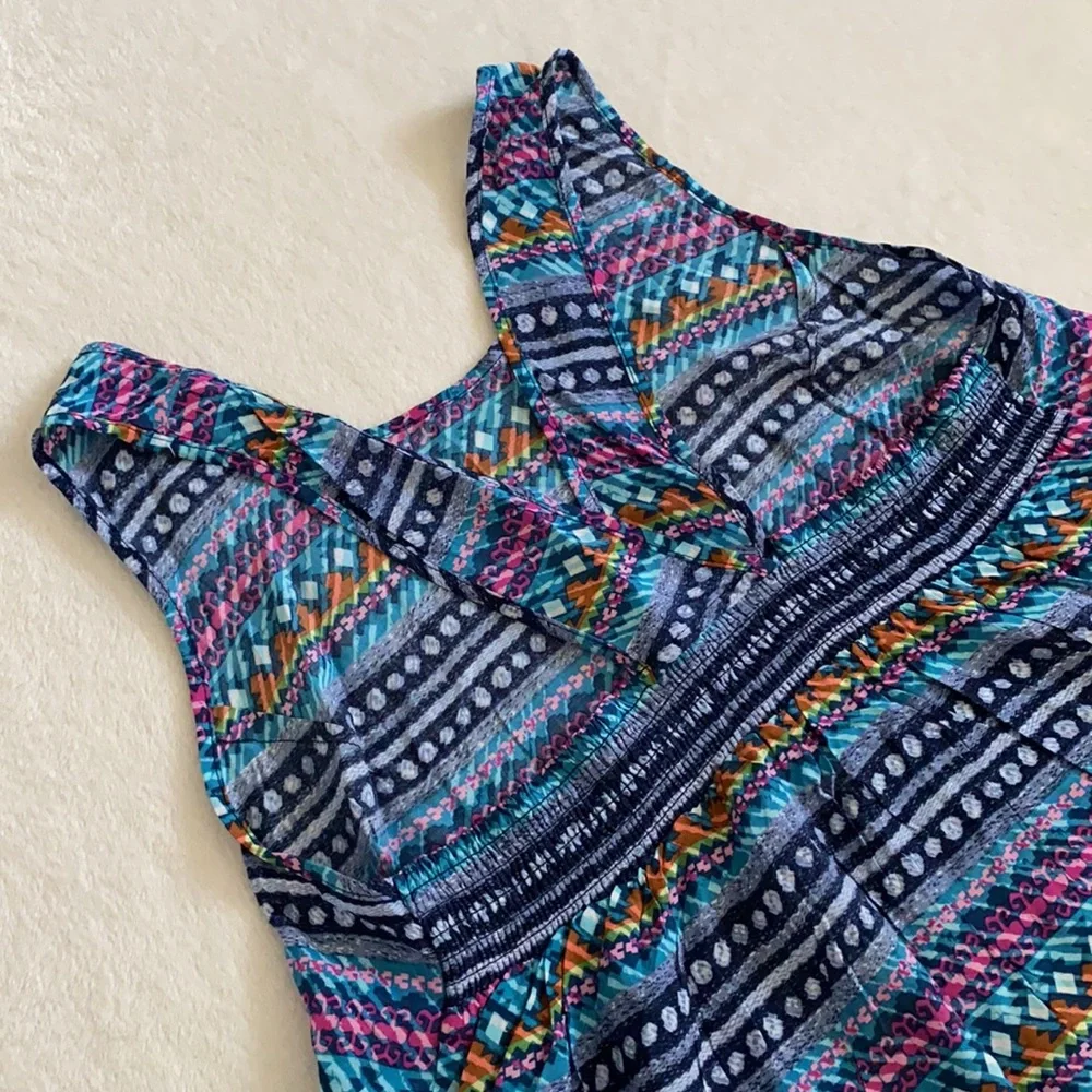 {NWT} Vera Bradley | Indigo Stripe Sleeveless Rayon Pajama Tank Top (M 8-10) - Picture 9 of 15